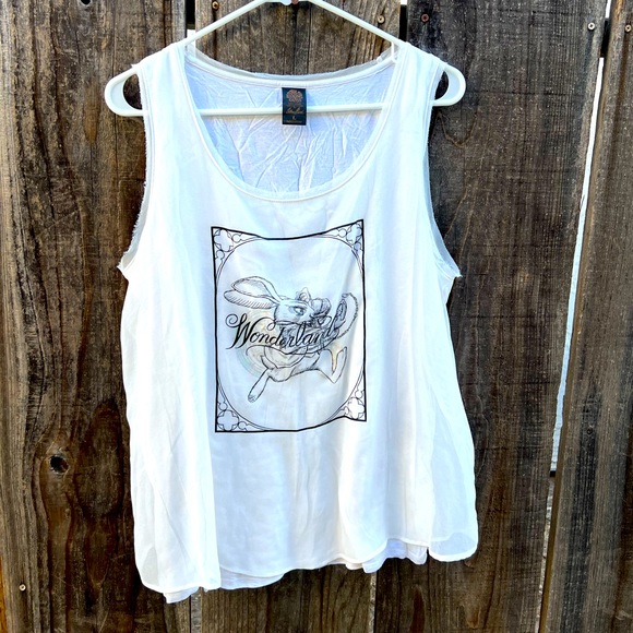 Iridescent Alice in Wonderland Colleen Atwood layered sleeveless top - Picture 3 of 7